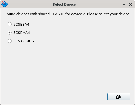 Menuconfig screen