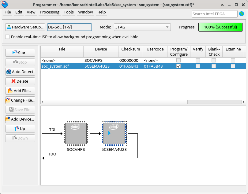 Menuconfig screen