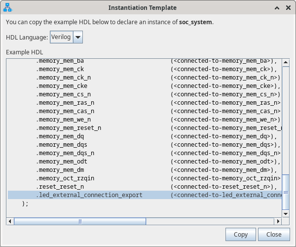 Menuconfig screen