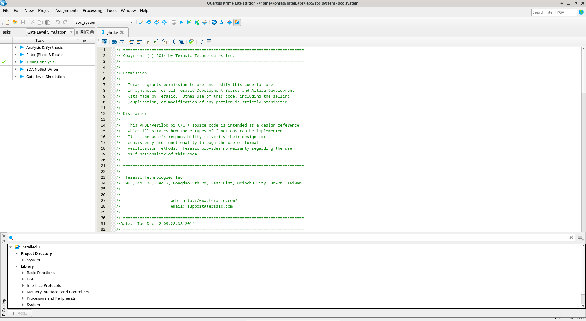 Menuconfig screen