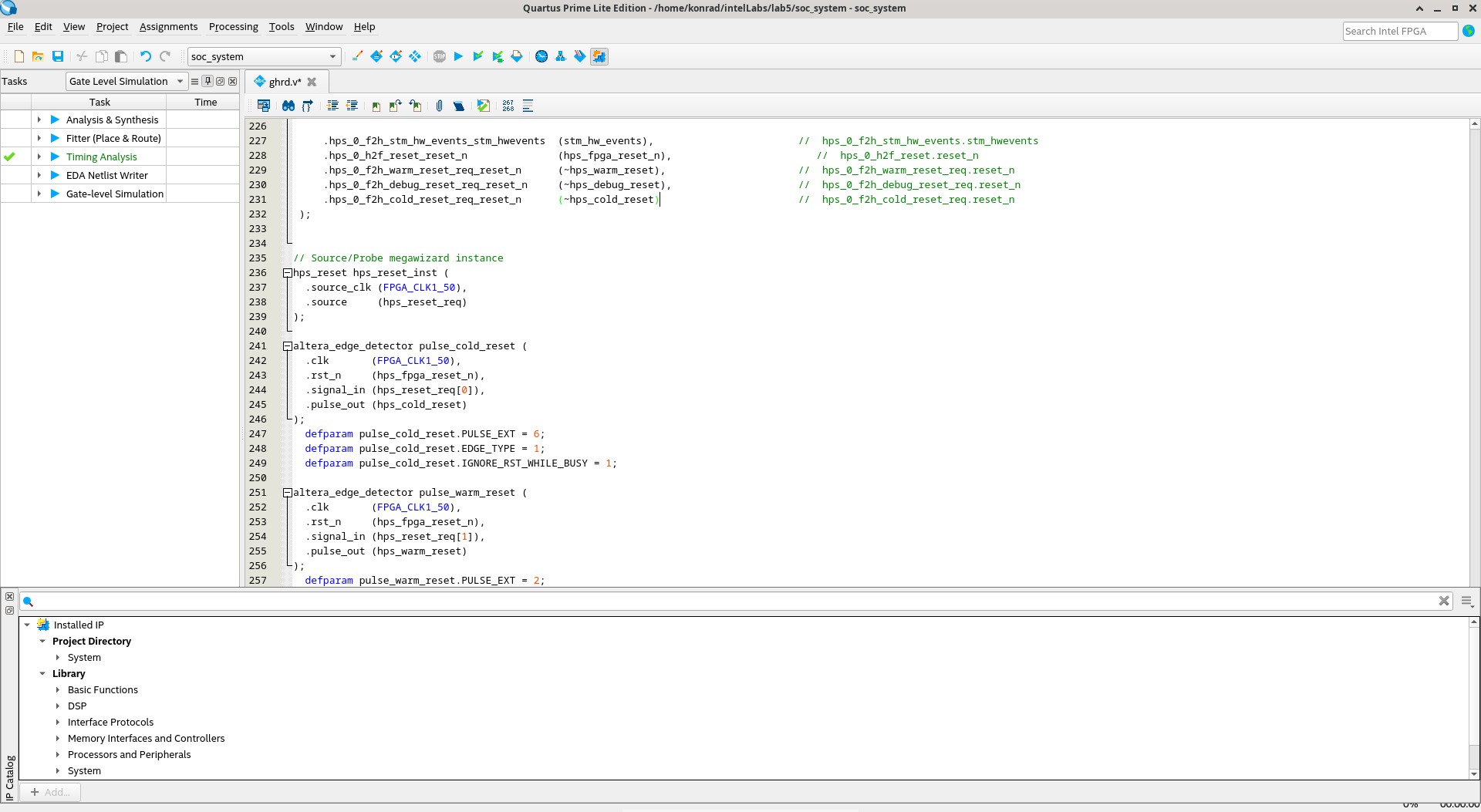 Menuconfig screen