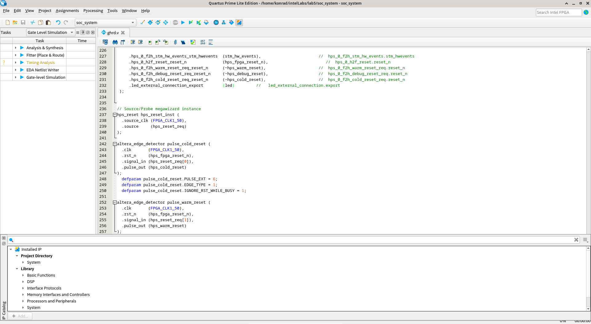 Menuconfig screen